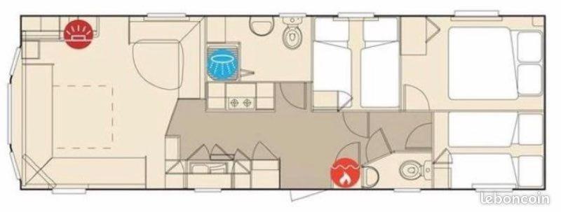 Mobil-Home Spatieux 8Pers - Brume Saint-Julien-en-Born Exteriör bild